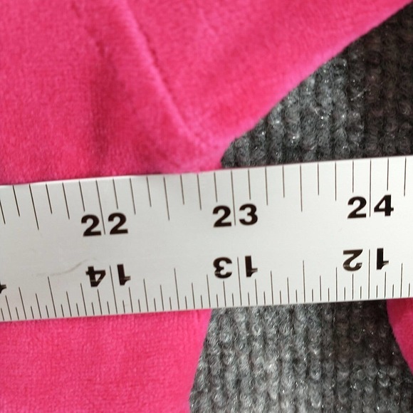 Ivana Womens Fleece Polo Shirt Pink Large Pullover Logo Embroidered Vintage - Picture 12 of 12